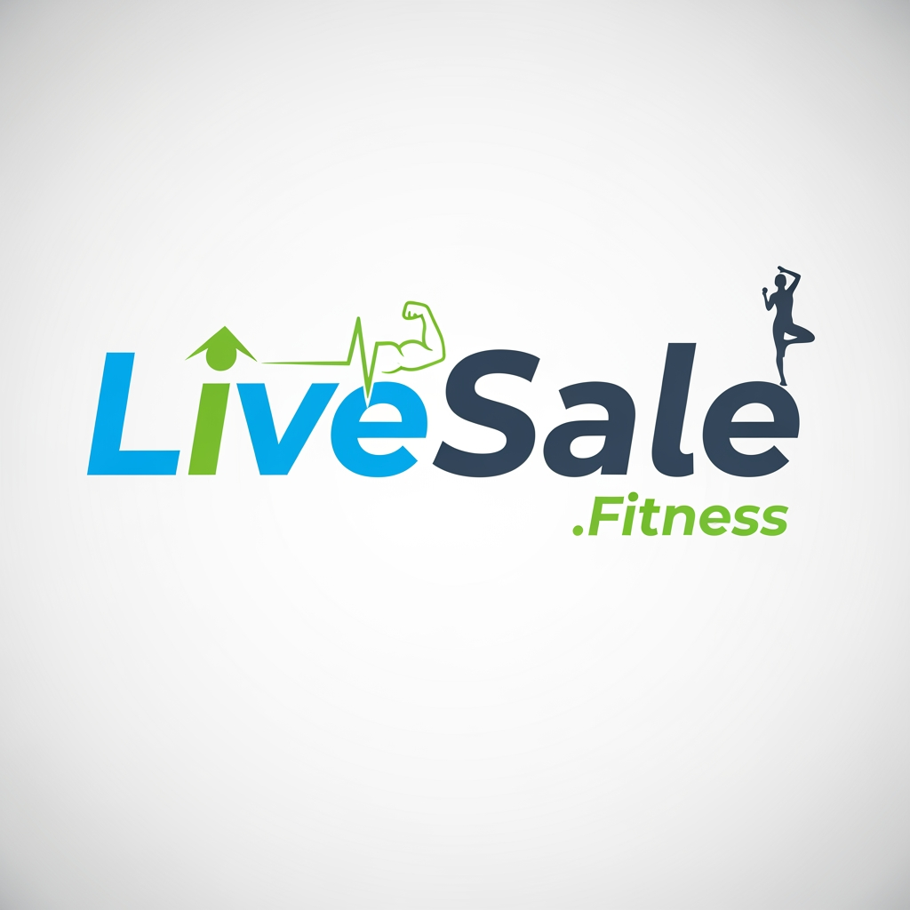 AI Design for LiveSale.Fitness name logo