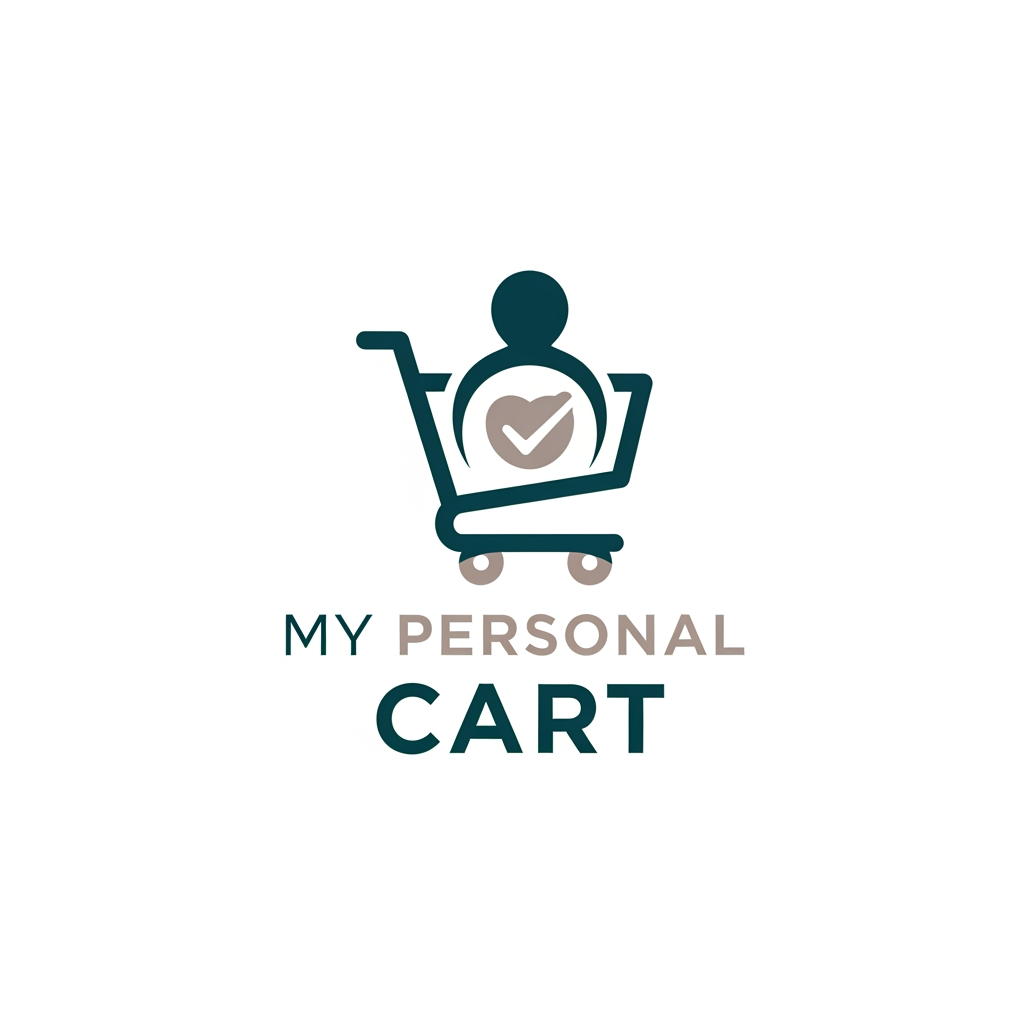 AI Design for i want to create a logo for mny brand called, "My Personal Cart"
