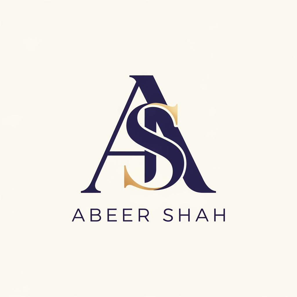 AI Design for create a Logo for Abeer Shah