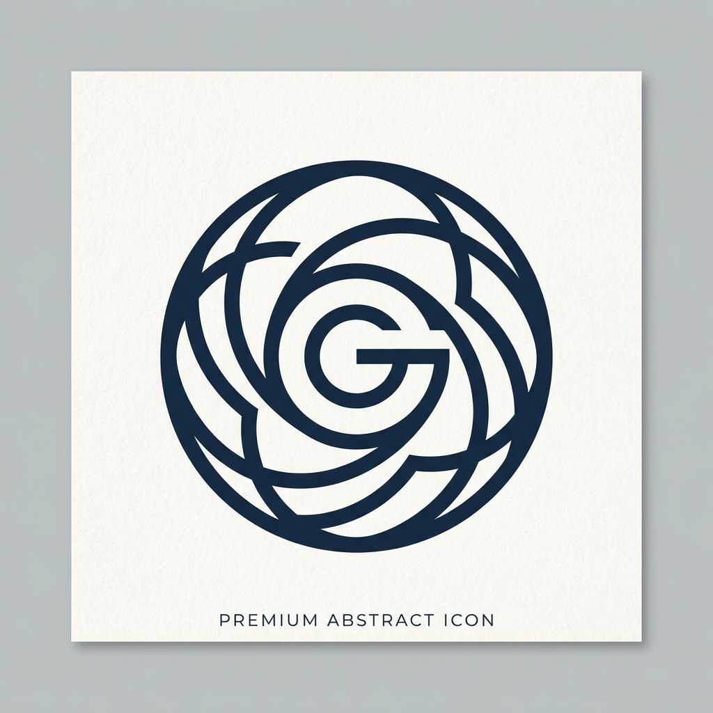 AI Design for Create a symbol first, letters second.
The logo should initially look like an abstract premium icon.
Only after observing closely should the viewer discover the hidden C and G.
Inspired by hidden symbolism used in FedEx, Beats, Baskin Robbins and Formula 1.
Minimal.
Timeless.
Corporate.
Vector.