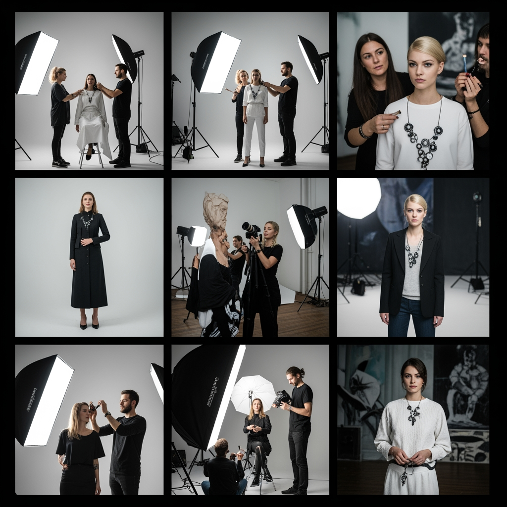 Create bts pictures for germankabirski.com photoshoot
