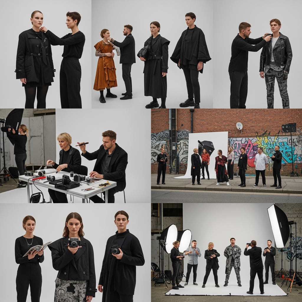 Create bts pictures for germankabirski.com photoshoot