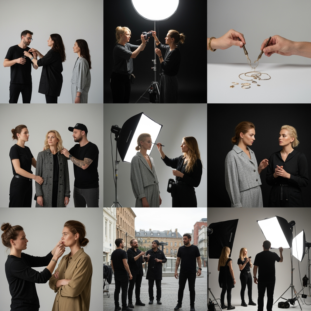 Create bts pictures for germankabirski.com photoshoot