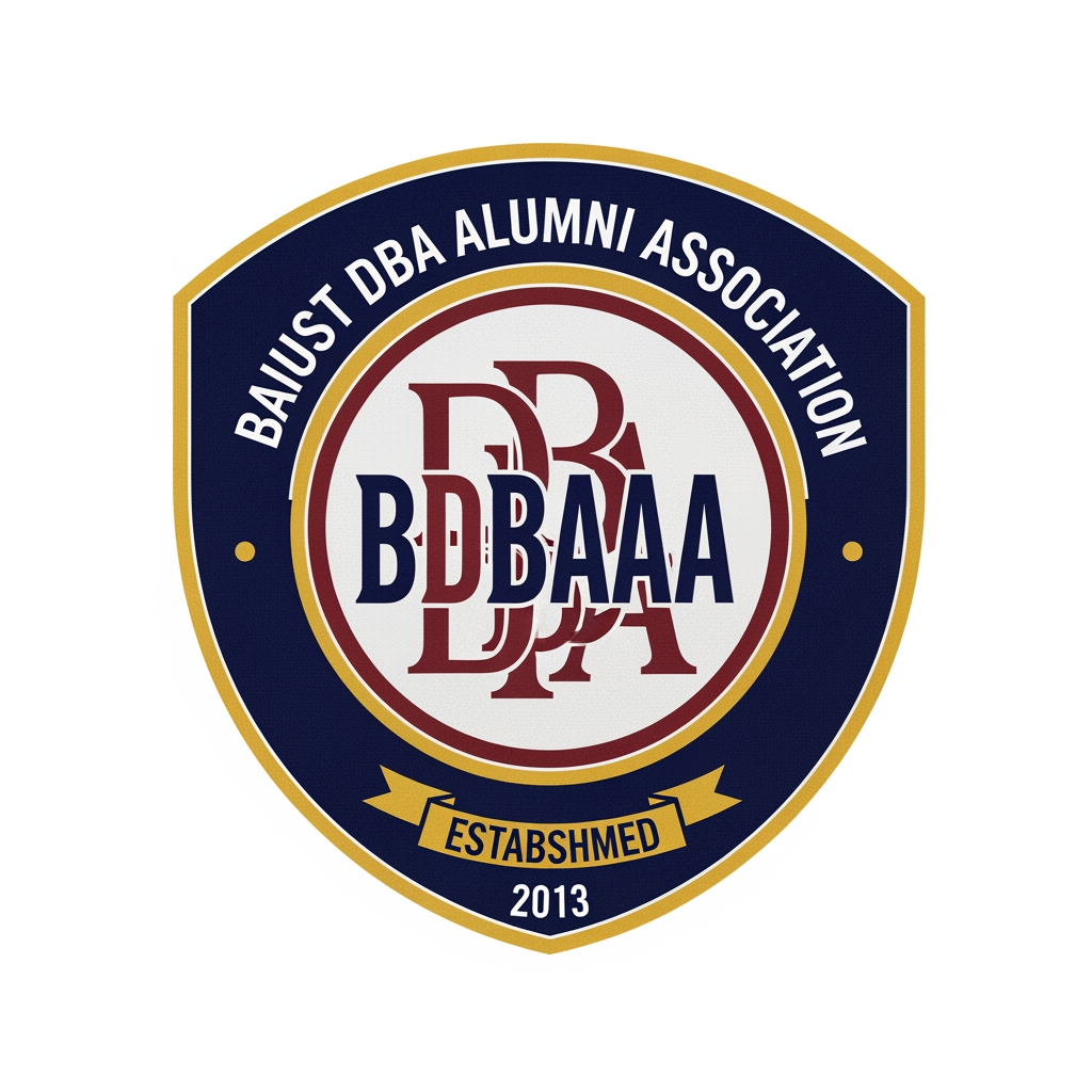 AI Design for I want to create a logo for my alumni association called - BAIUST DBA ALUMNI ASSOCIATION (BDBAAA). I want it as university type logo or monogram letter logo
