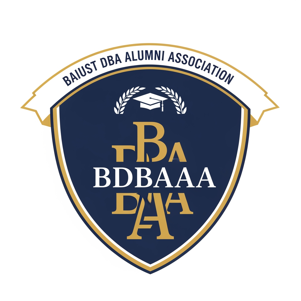 AI Design for I want to create a logo for my alumni association called - BAIUST DBA ALUMNI ASSOCIATION (BDBAAA). I want it as university type logo or monogram letter logo