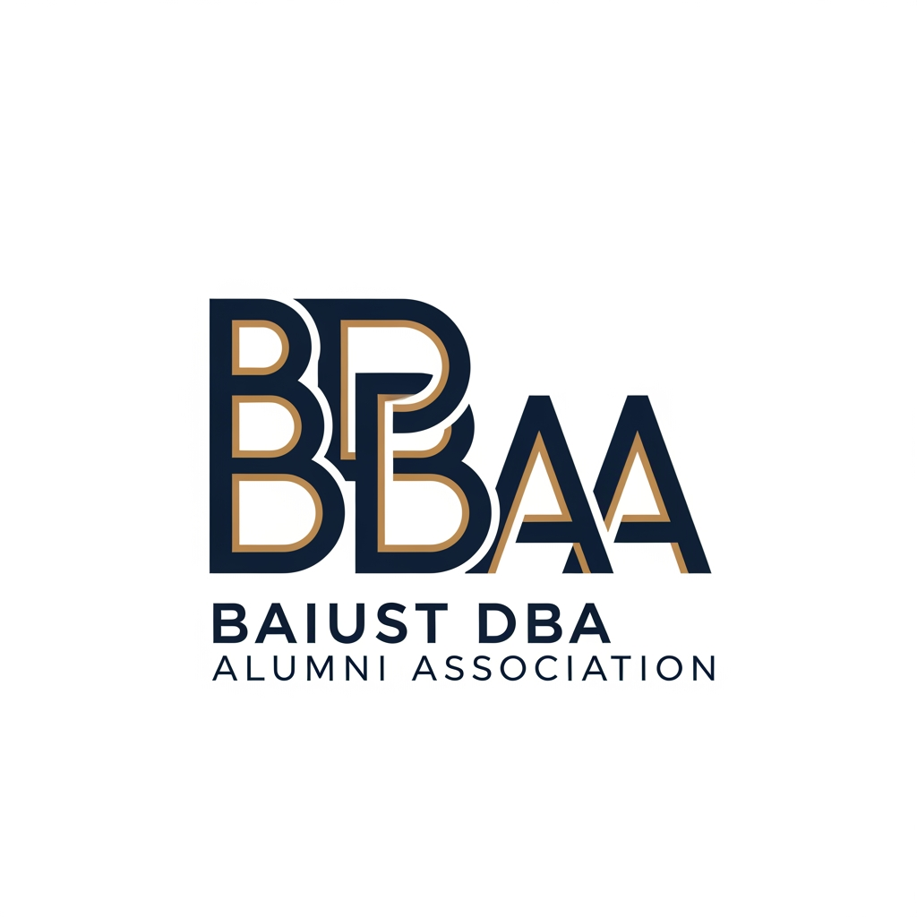 AI Design for I want to create a logo for my alumni association called BAIUST DBA ALUMNI ASSOCIATION (BDBAAA). I want it as a monogram letter logo