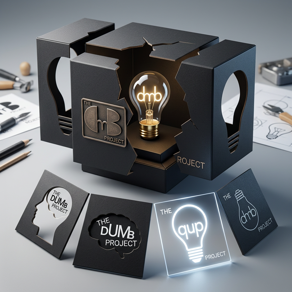 AI Design for make like  a box with the theme of out od box sort of way