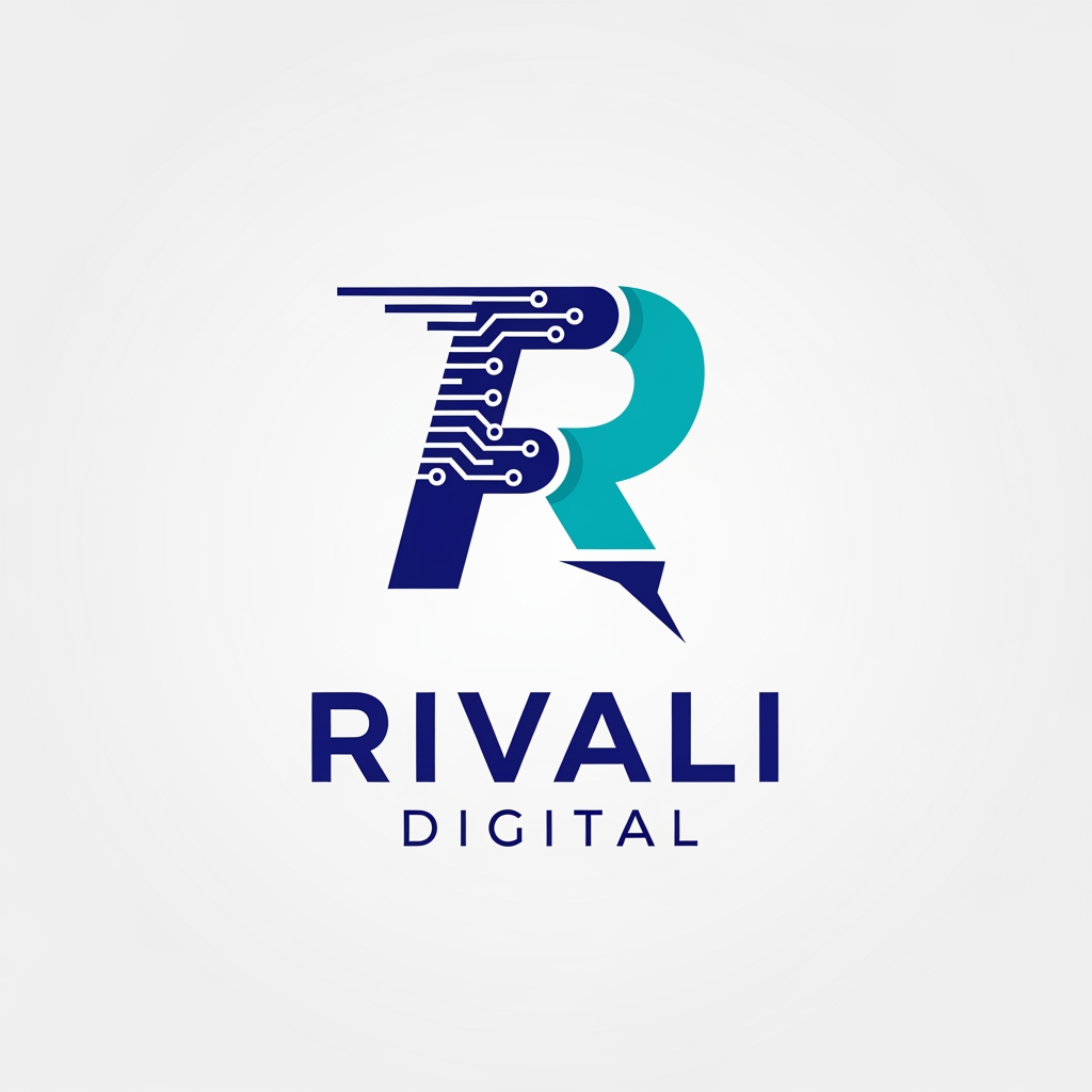 AI Design for I want a logo for my firm, the name is Rivali Digital