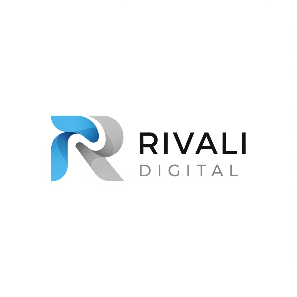 AI Design for I want a logo for my firm, the name is Rivali Digital dont make them so robotic, i want them to be clean and normal