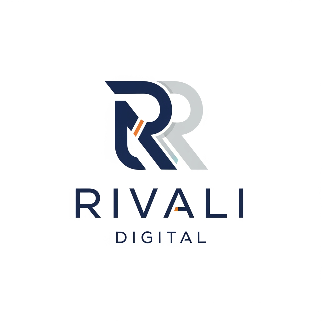 AI Design for I want a logo for my firm, the name is Rivali Digital dont make them so robotic, i want them to be clean and normal