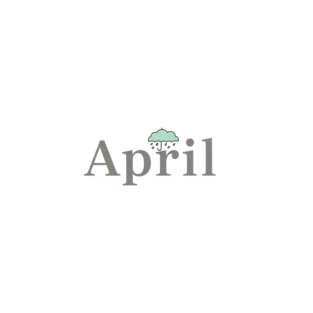AI Design for build a logo for my brand april in a font