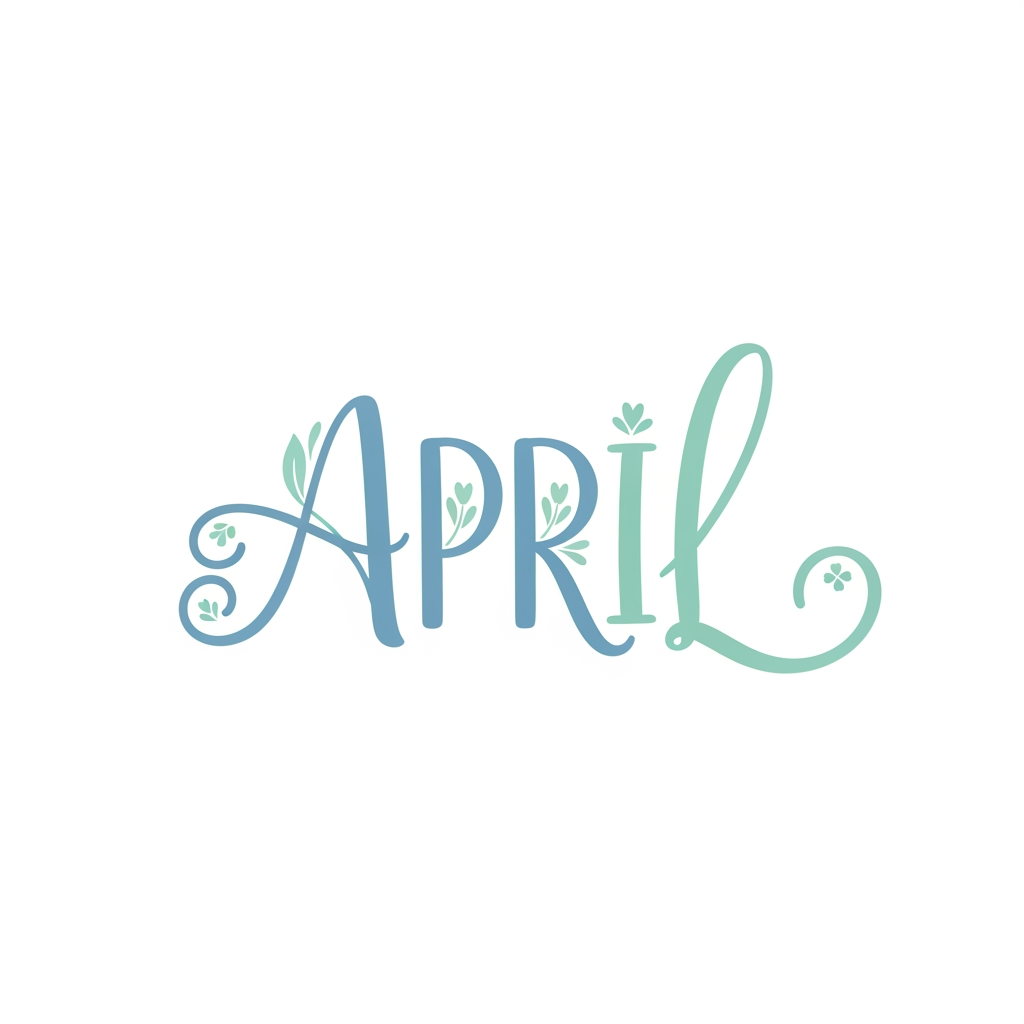 AI Design for build a logo for my brand april in a font