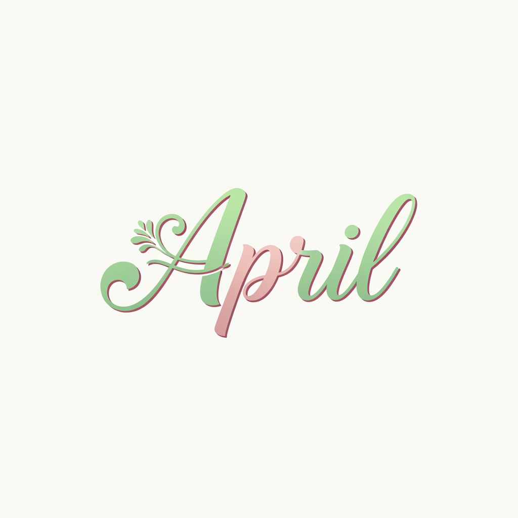 AI Design for build a logo for my brand april in a font
