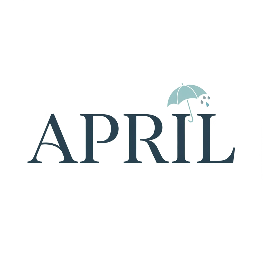 AI Design for build a logo for my brand april in a font
