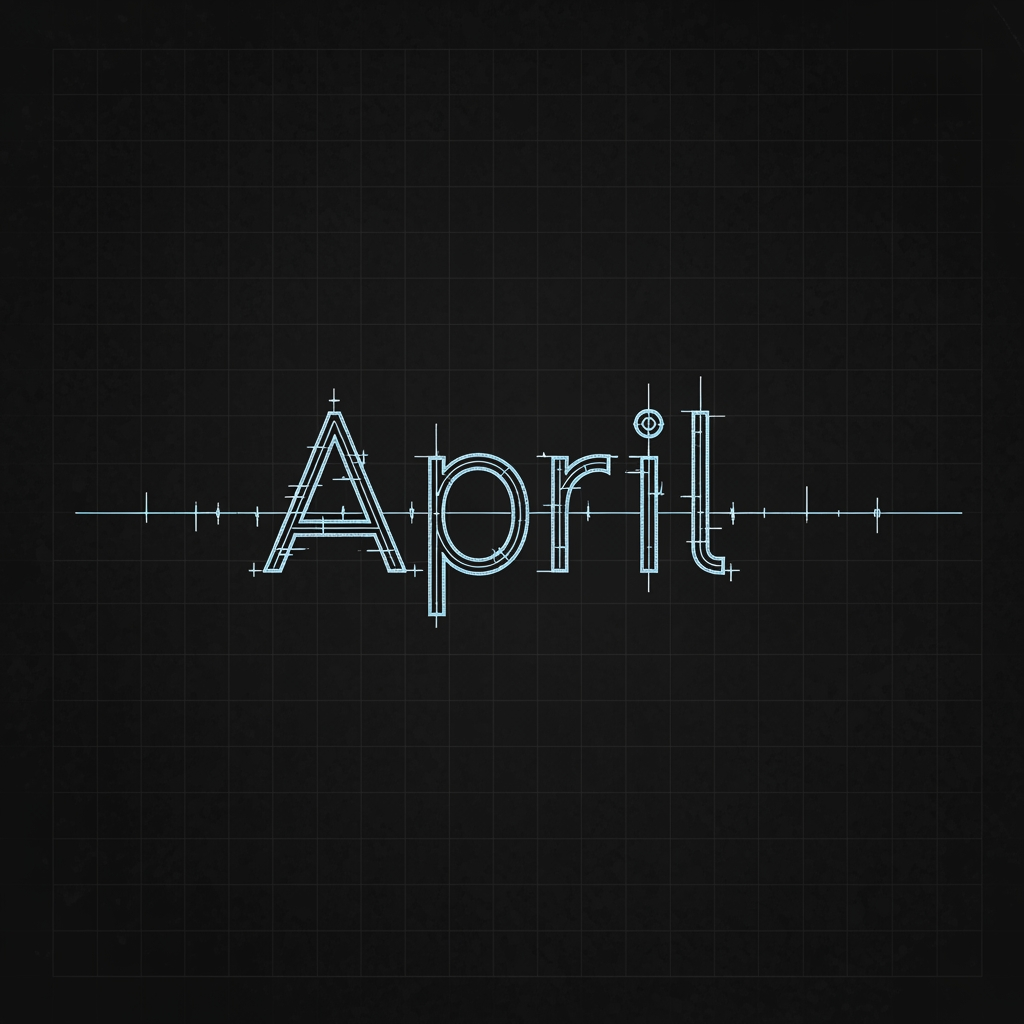 AI Design for build a logo for my brand april in a font