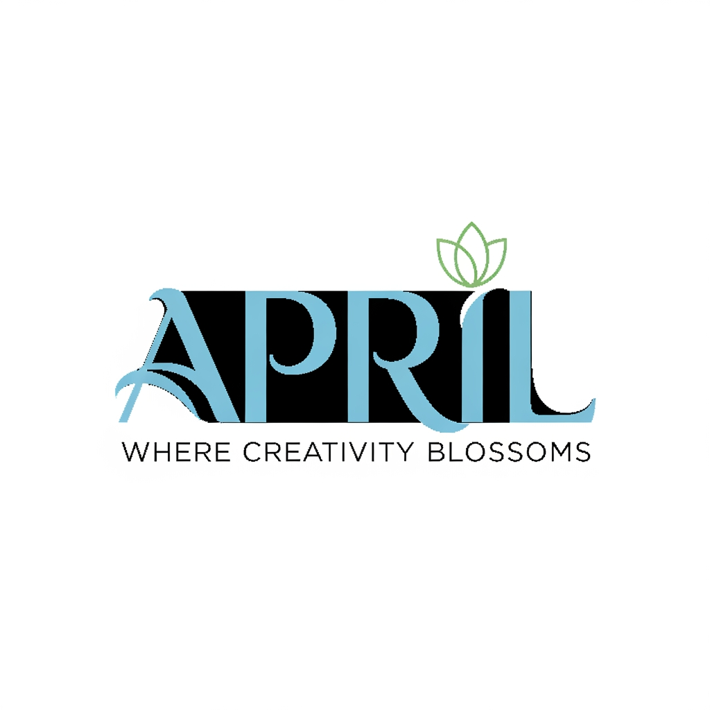AI Design for build a logo for my brand april in a font