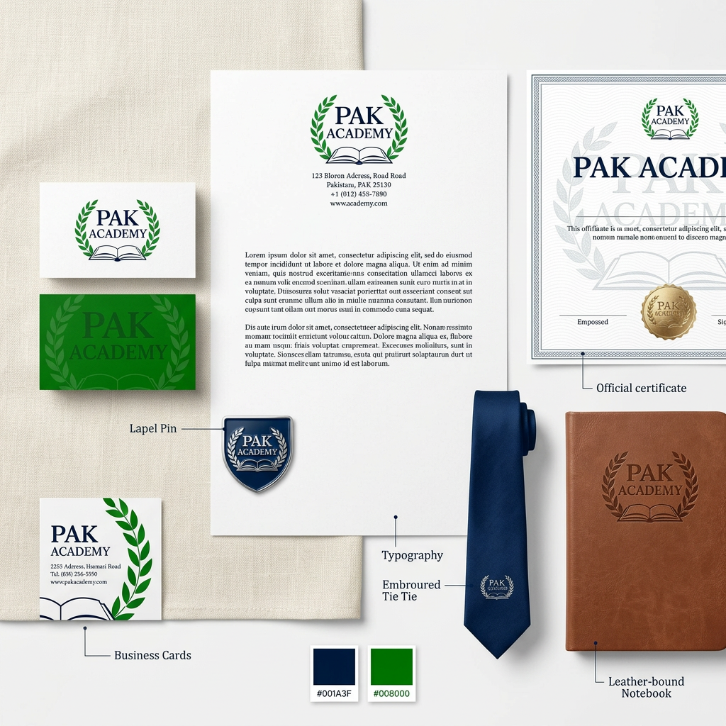 AI Design for logo Brand identity with font
