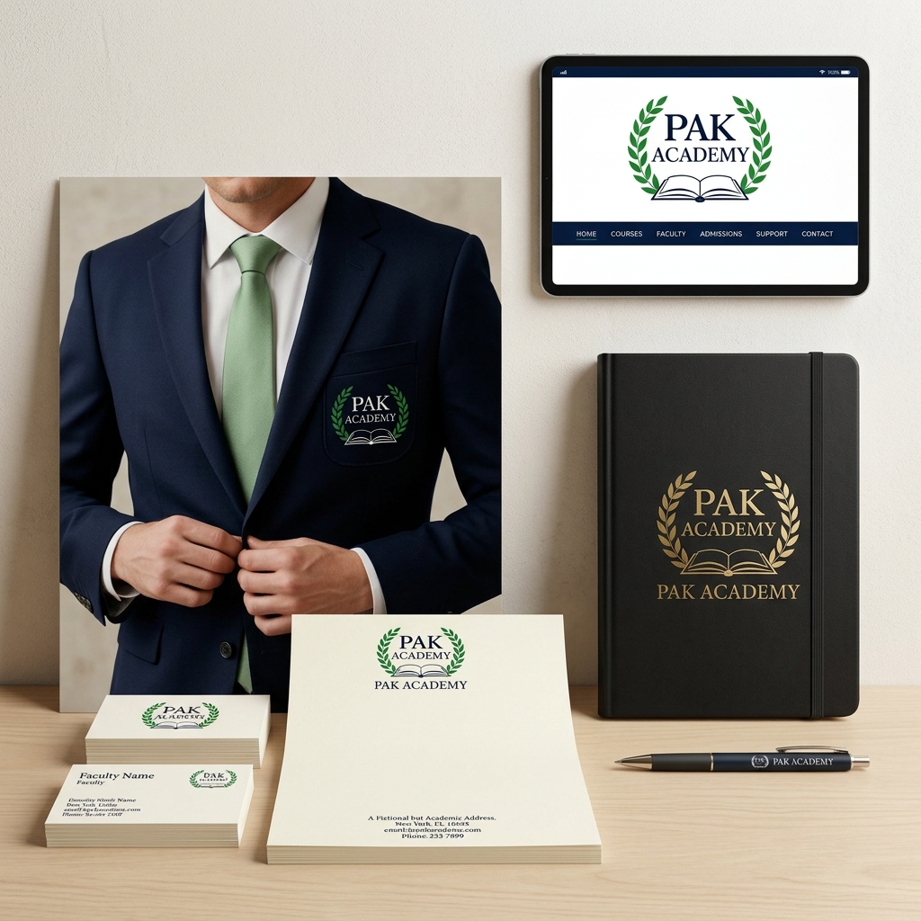 AI Design for ya logo hs is ki complete brand identity with mock up bna k do