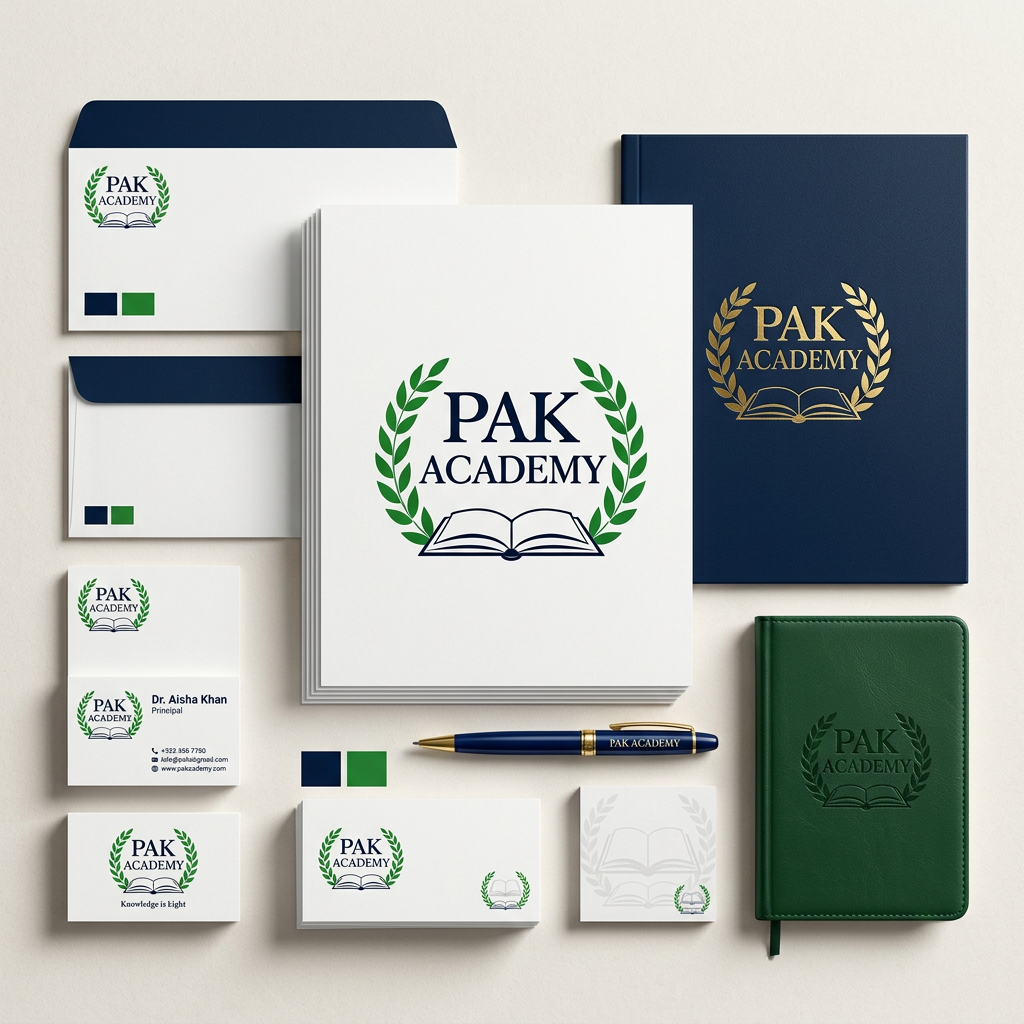 AI Design for complet logo stationary