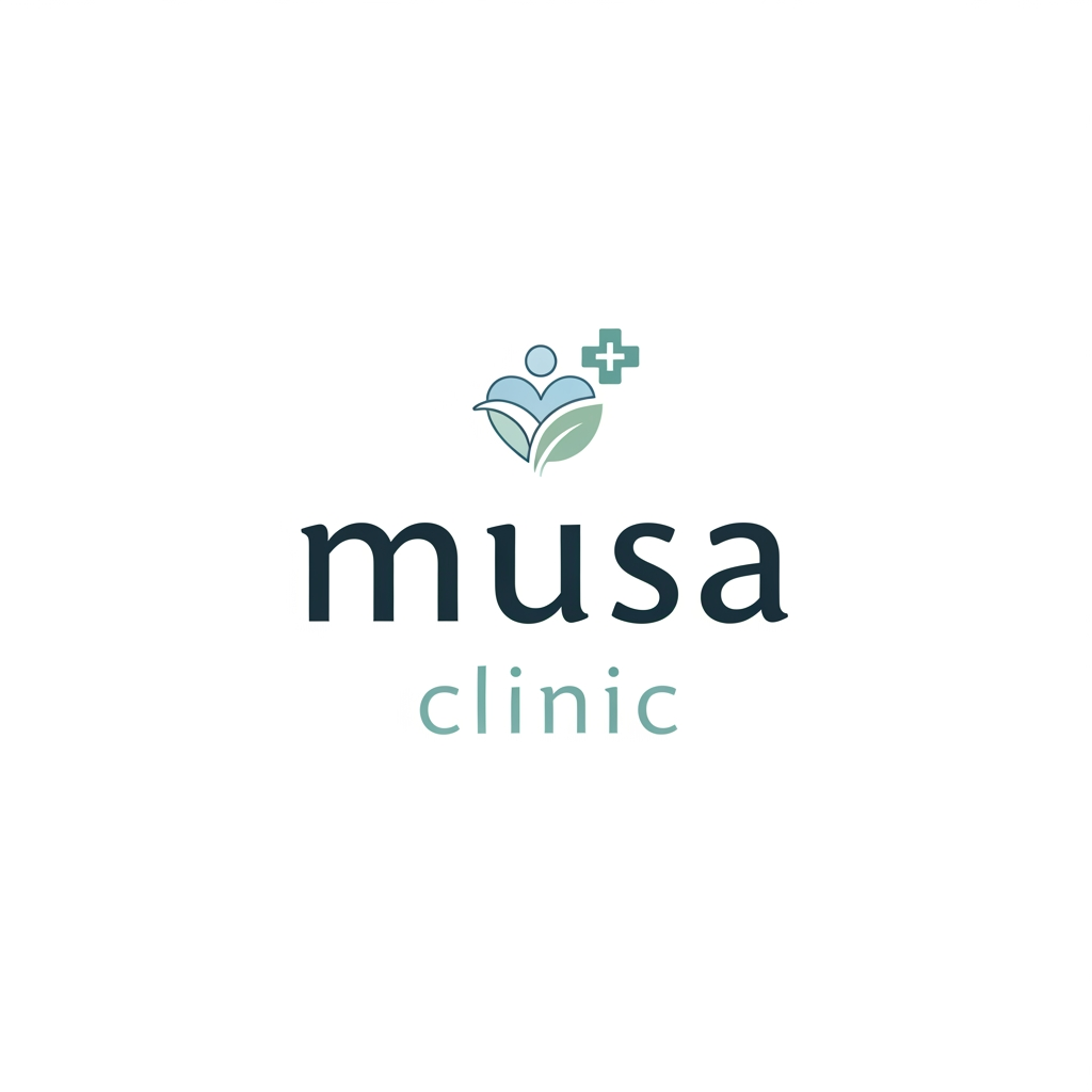 AI Design for creat A logo 
Brand Name "musa clinic"