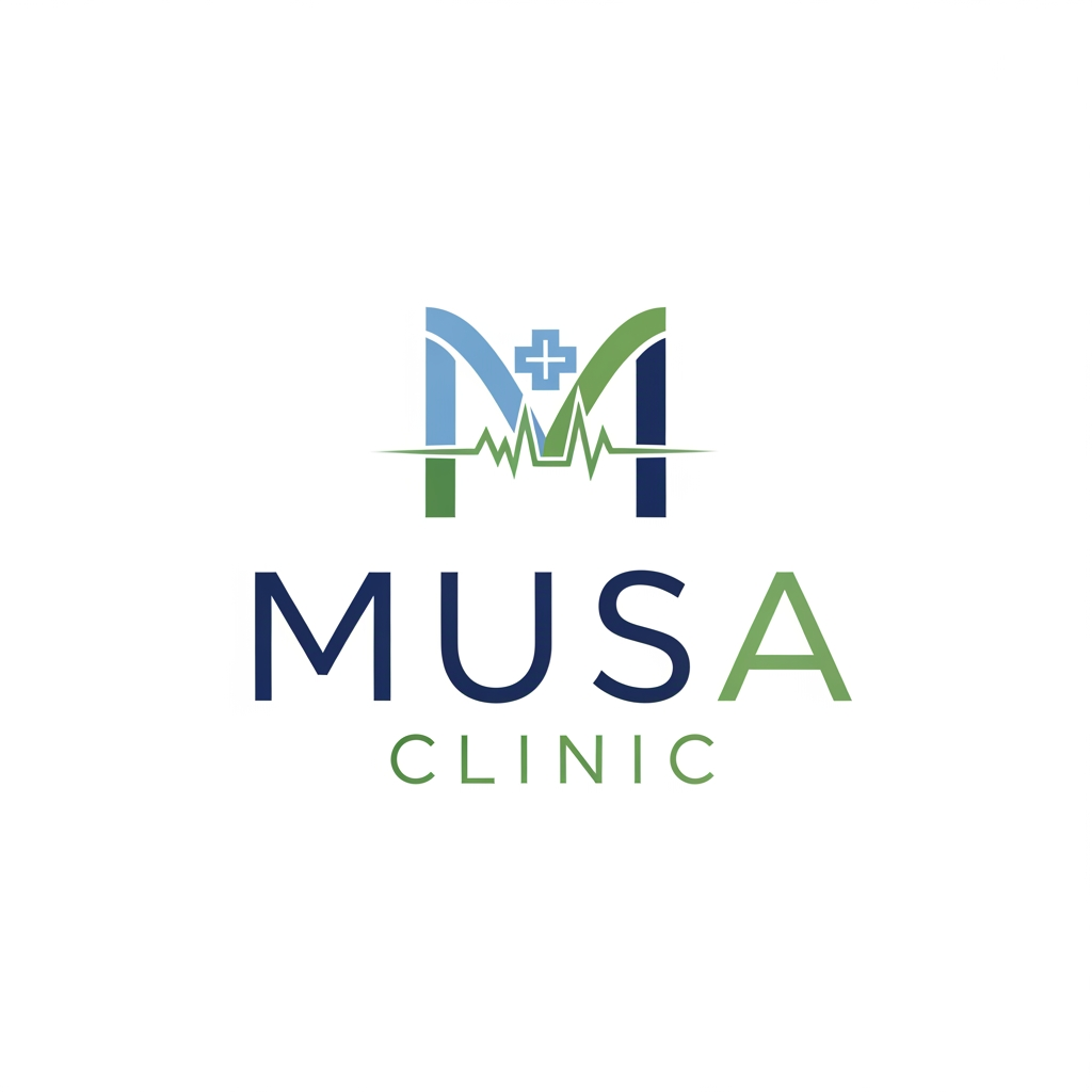 AI Design for creat A logo 
Brand Name "musa clinic"
more