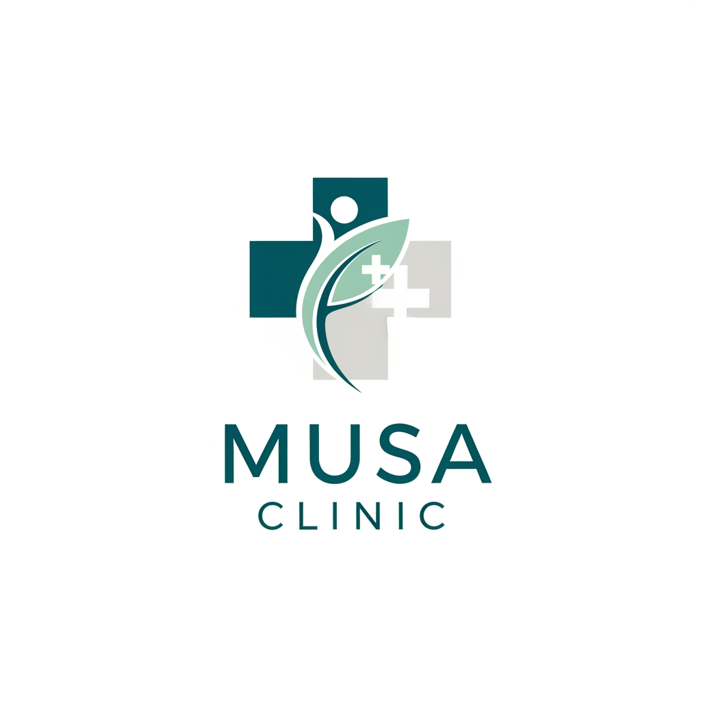 AI Design for creat A logo 
Brand Name "musa clinic"