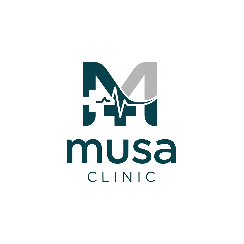 AI Design for creat A logo 
Brand Name "musa clinic"
more