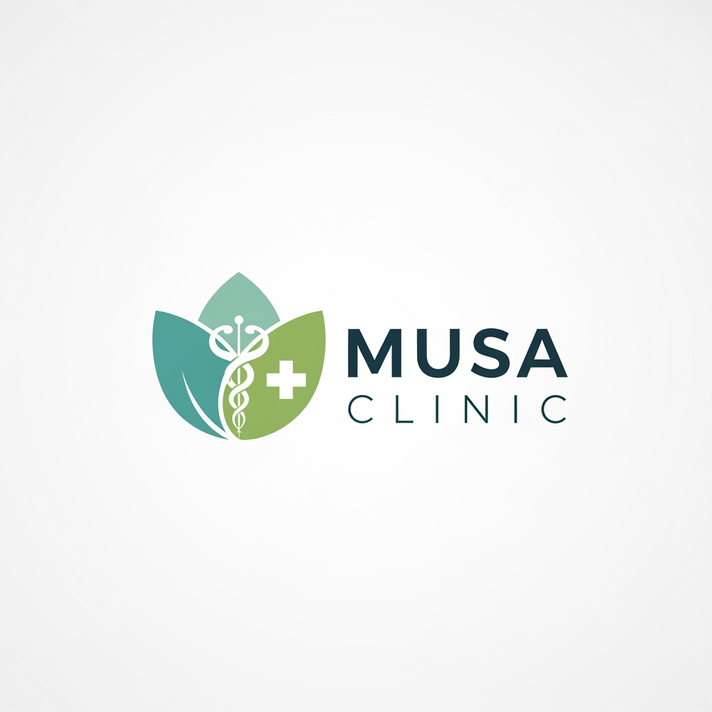 AI Design for creat A logo 
Brand Name "musa clinic"
more