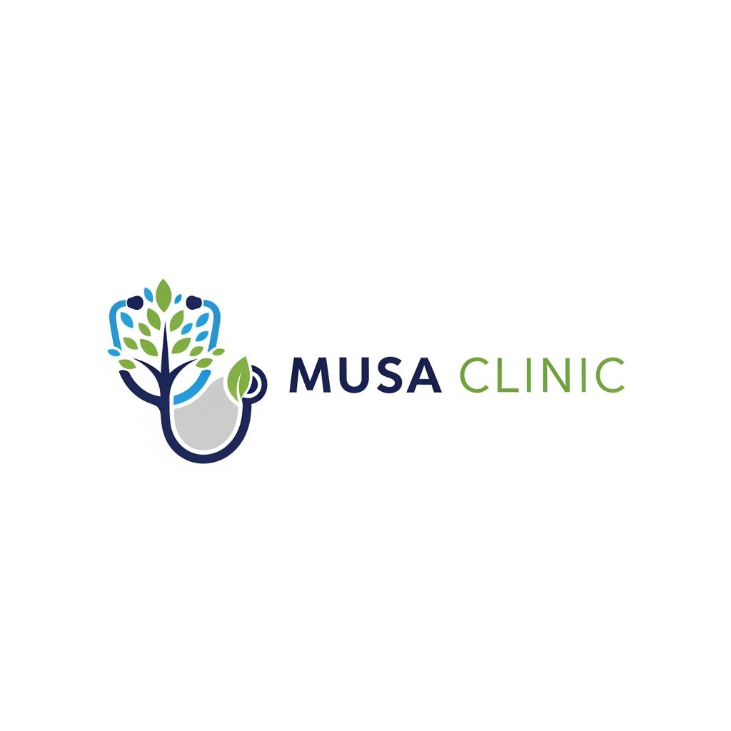 AI Design for creat A logo 
Brand Name "musa clinic"
more