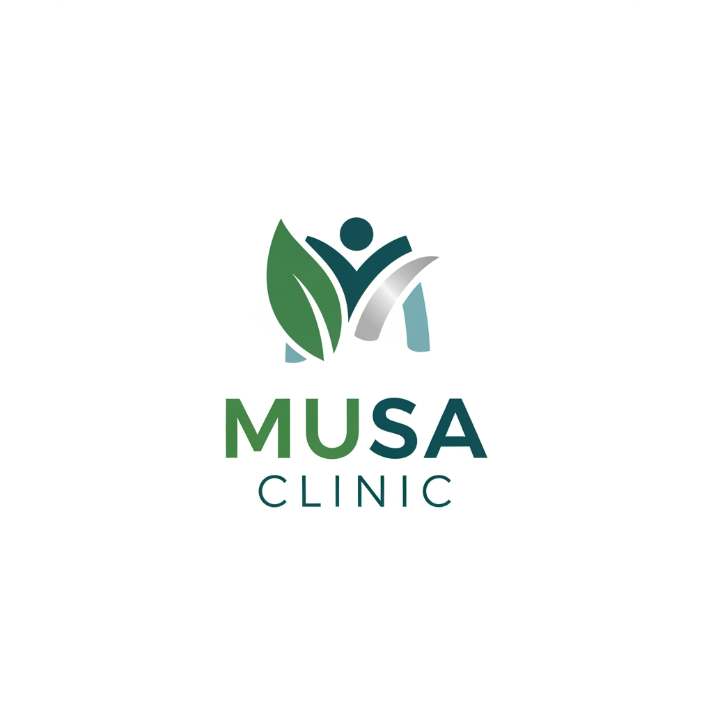 AI Design for creat A logo 
Brand Name "musa clinic"
more