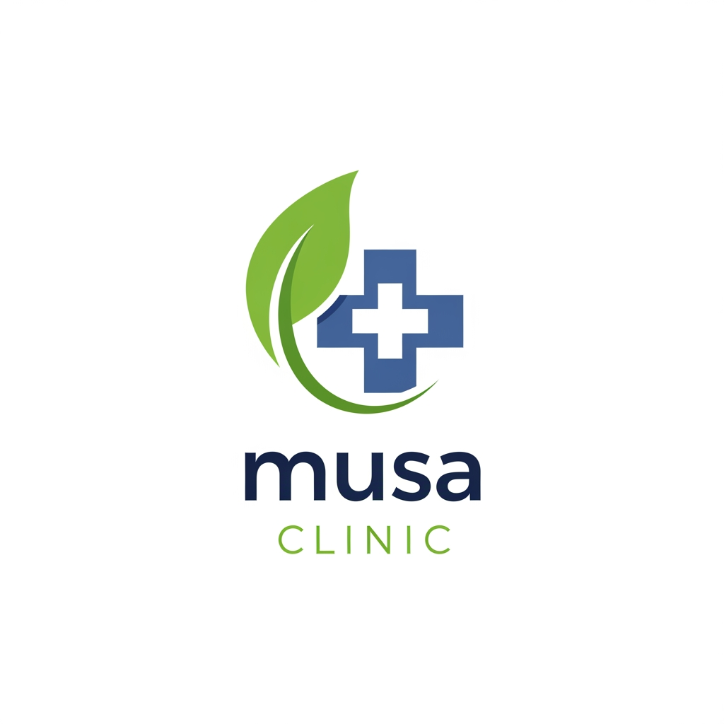 AI Design for creat A logo 
Brand Name "musa clinic"
more