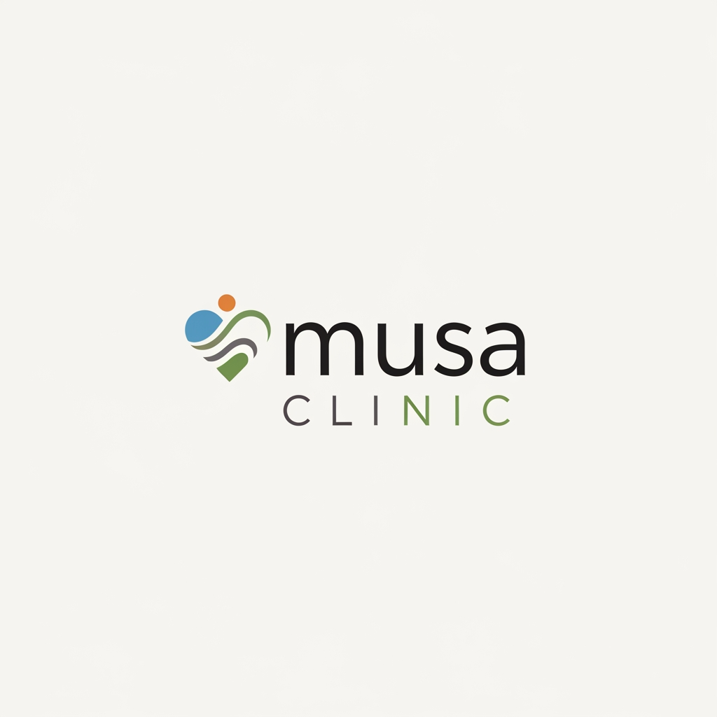 AI Design for creat A logo 
Brand Name "musa clinic"