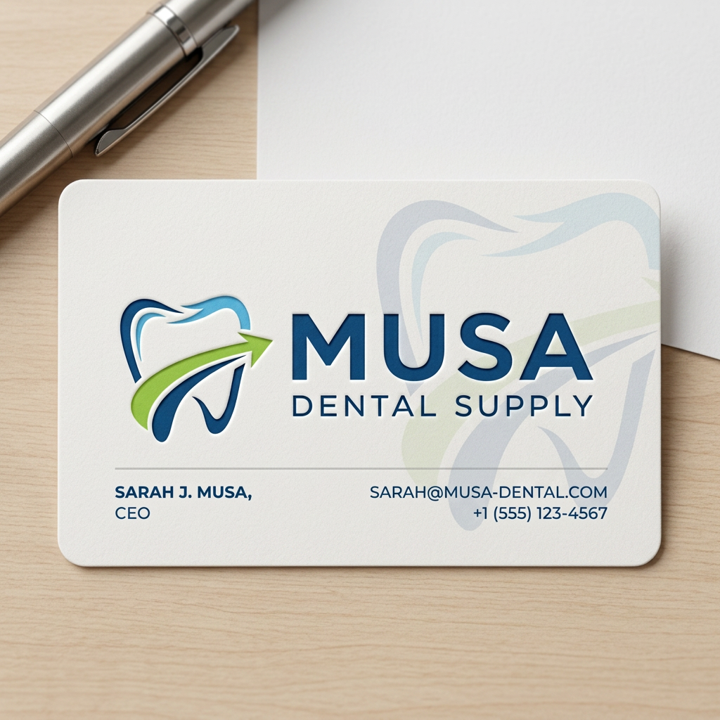 AI Design for used this logo creat a visiting card