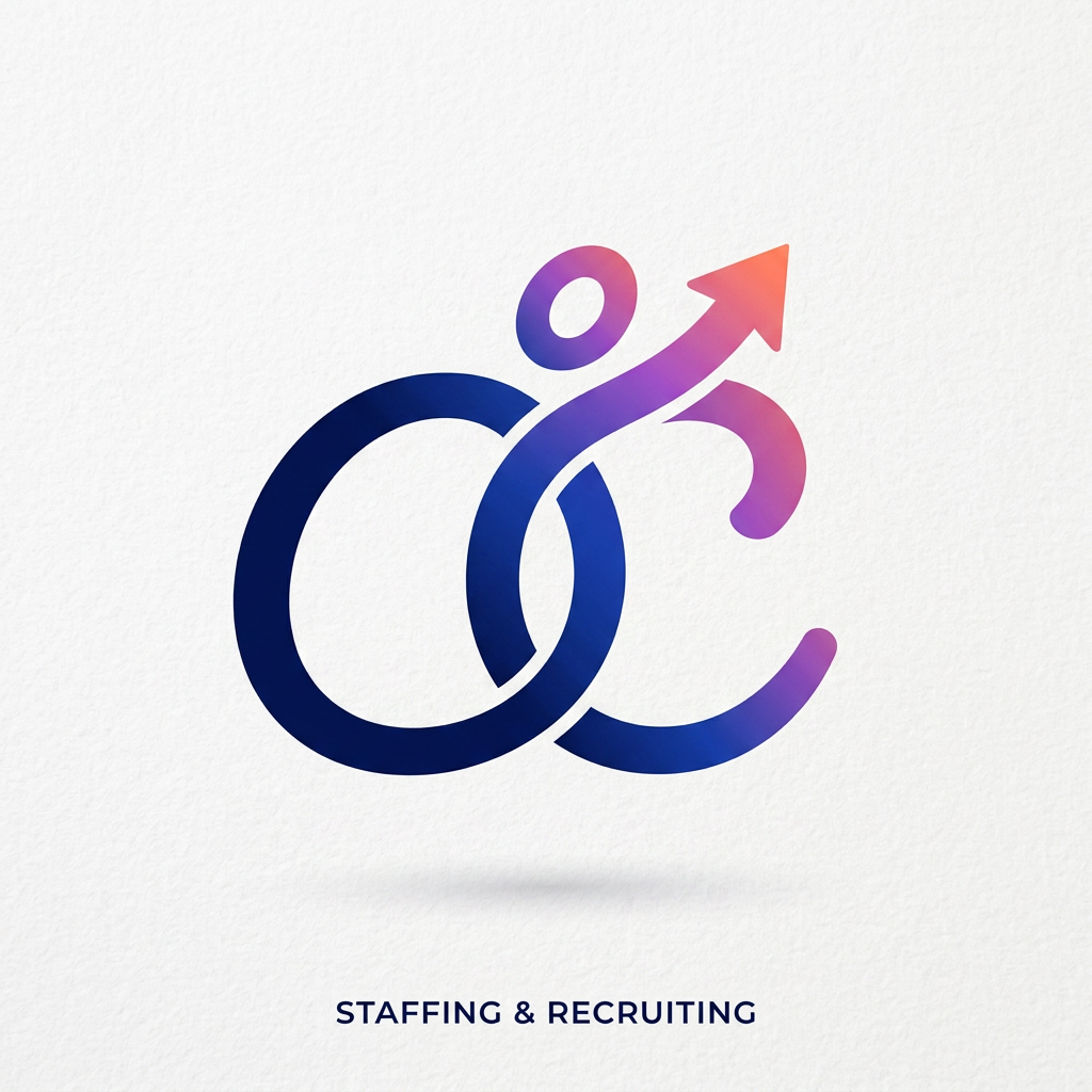 AI Design for Create a logo Letter mark ,logo represent for Staffing and Recruiting.