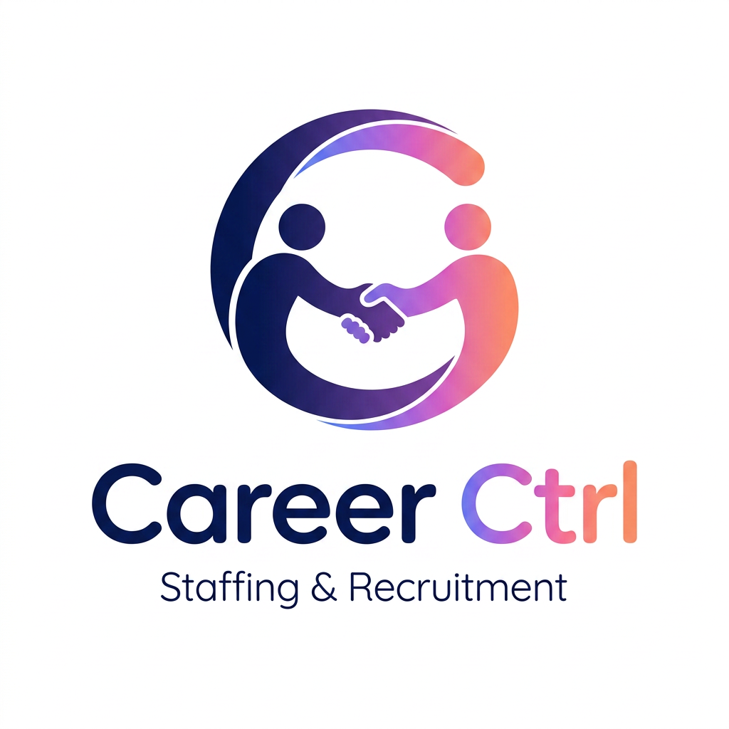 AI Design for Create a New Simple Trending logo of Staffing and Recruitment logo of Career Ctrl Logo. Letter of C logo.