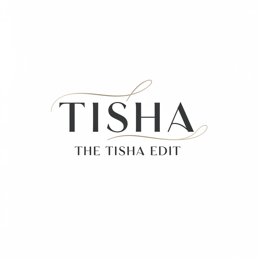AI Design for Tisha is based in Tirupur (India’s textile hub) but sources from the North (the heart of heavy embroidery, handlooms, and intricate ethnic work), we have a brilliant narrative goldmine. We aren't just selling clothes; we are curators filtering the absolute best of Northern craftsmanship through a sophisticated, modern lens for a Pan-India audience. At a ₹3,000 – ₹5,000 price point, we are entering the affordable luxury or premium bridge segment. To build long-term luxury brand awareness while secretly keeping the cash registers ringing (conversions), our strategy needs to feel less like a loud digital marketplace and more like an exclusive digital flagship store. The Narrative: "The Tisha Edit." We travel, hand-select, and curate premium, contemporary ethnic silhouettes from regional Northern artisans, bringing untamed heritage to the modern, global Indian woman. The Visual Language: High-fashion, minimalist, editorial. Think clean lines, rich tones, and plenty of breathing room (white space) on the Instagram feed and website. If it looks like a catalog, it drops in perceived value. It needs to look like a magazine cover. CREATE A LOGO FOR THE BRAND TISHA.