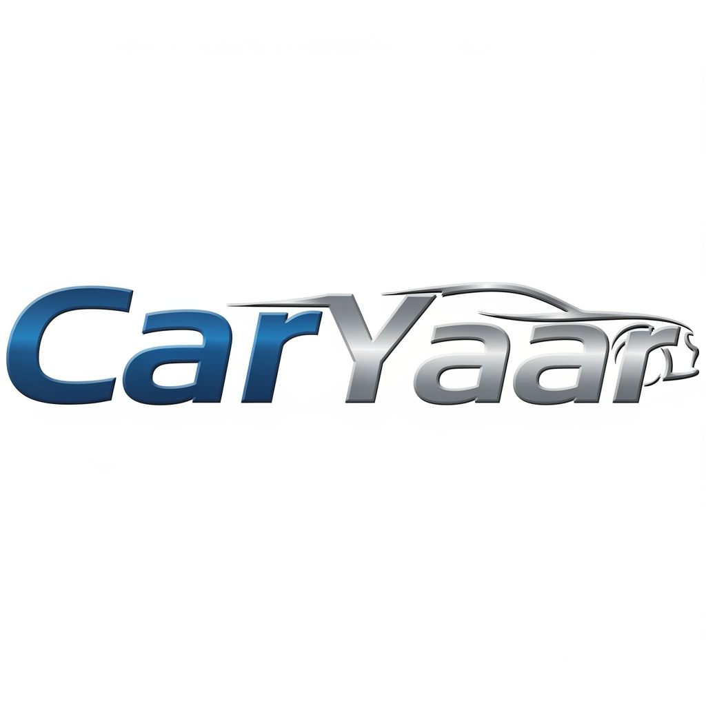 AI Design for create a professional creative logo for my business of used car selling CarYaar and it is not necessary that there must be a car in logo instead there can be a proffetional font style and a small car behind font or anything creative but it must be attractive and professional at the same time just