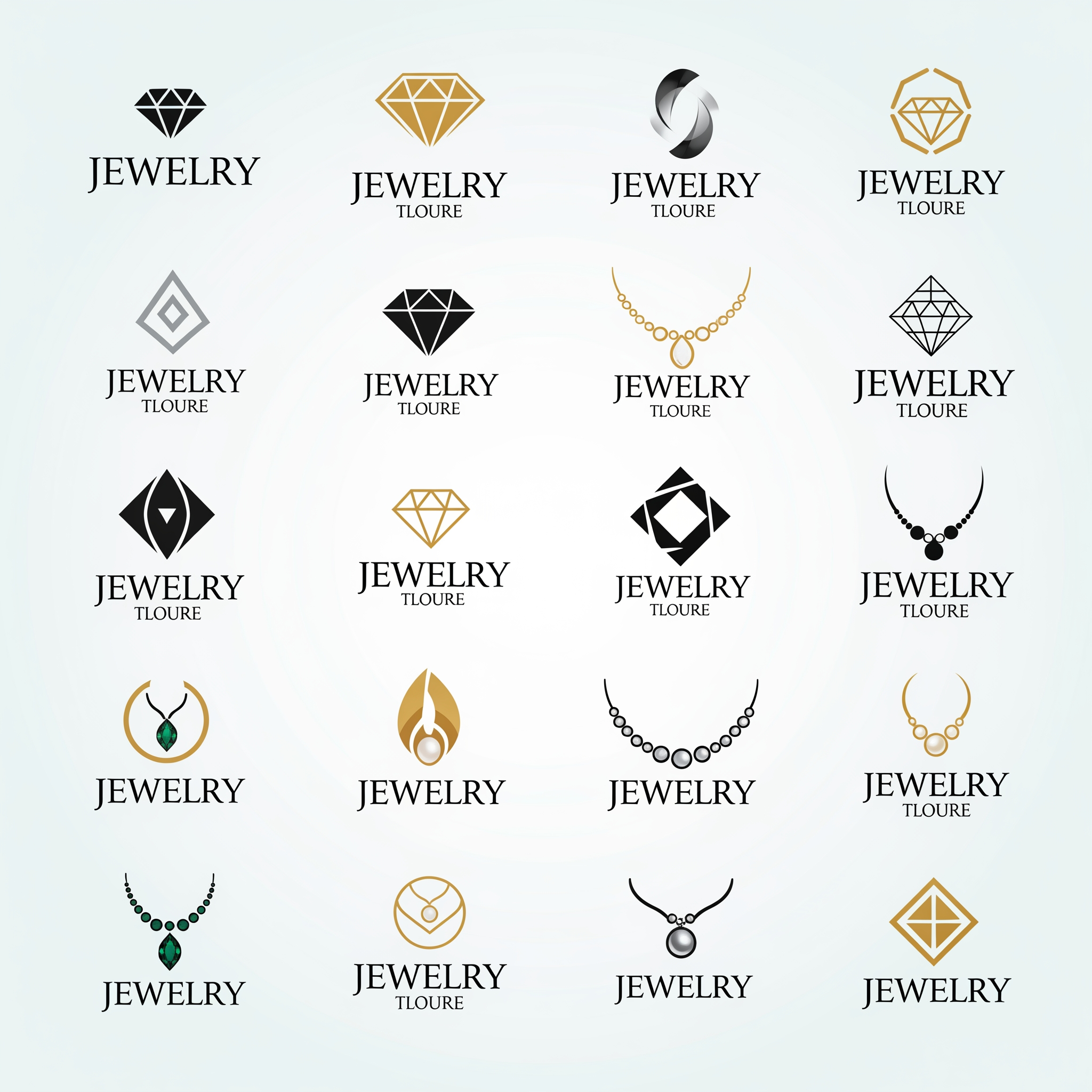 AI Design for give me more option of jewellery logo