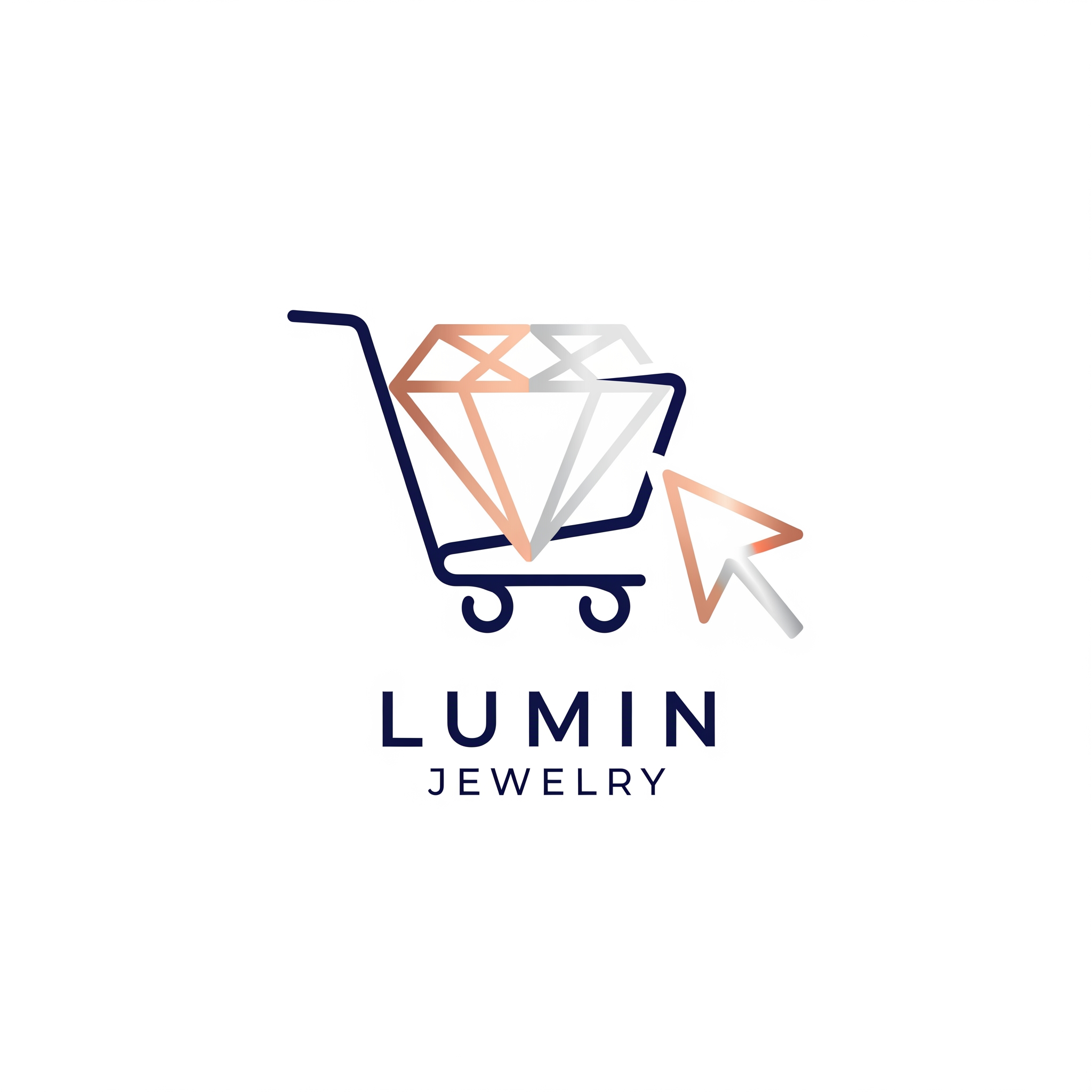 AI Design for make a logo which is related to online jewellery shop it should be clean modern and upto the mark