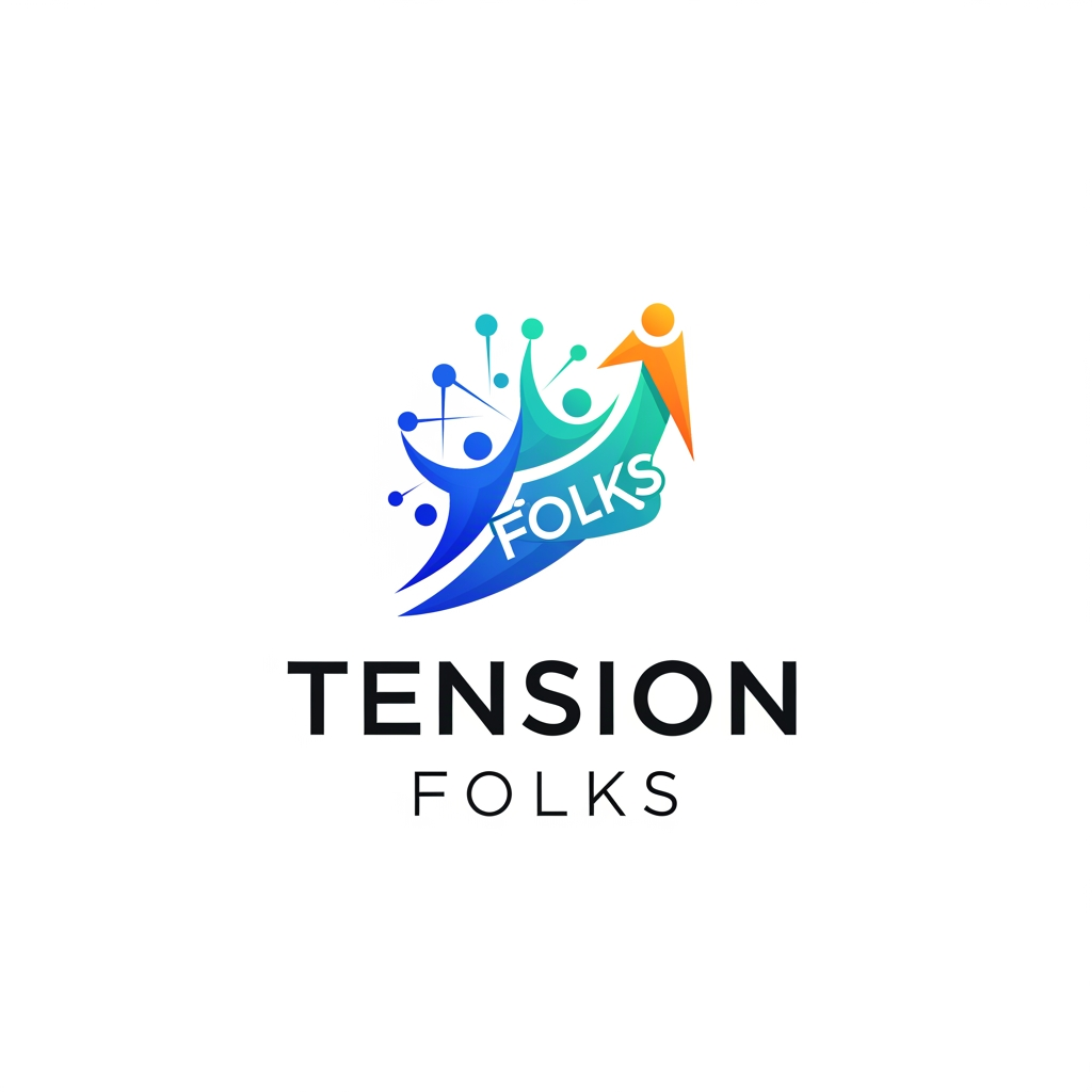 AI Design for I want a logo , for , TENSION FOLKS .Its a digital amrketing agenccy