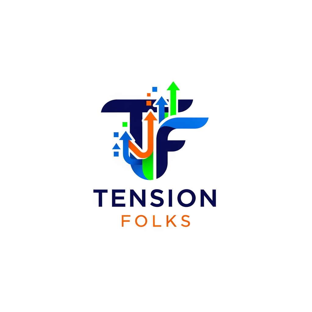 AI Design for I want a logo , for , TENSION FOLKS .Its a digital amrketing agenccy