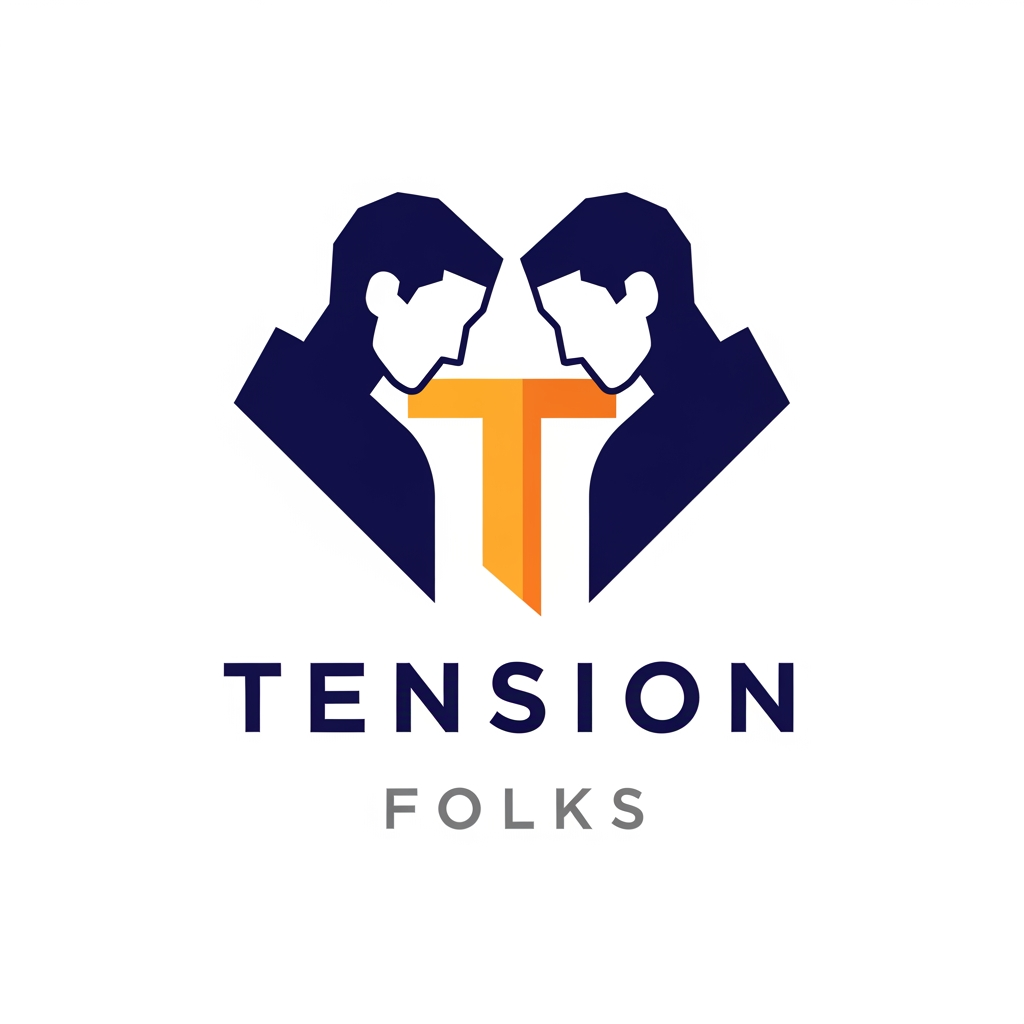 AI Design for I want a logo , for , TENSION FOLKS .Its a digital amrketing agenccy