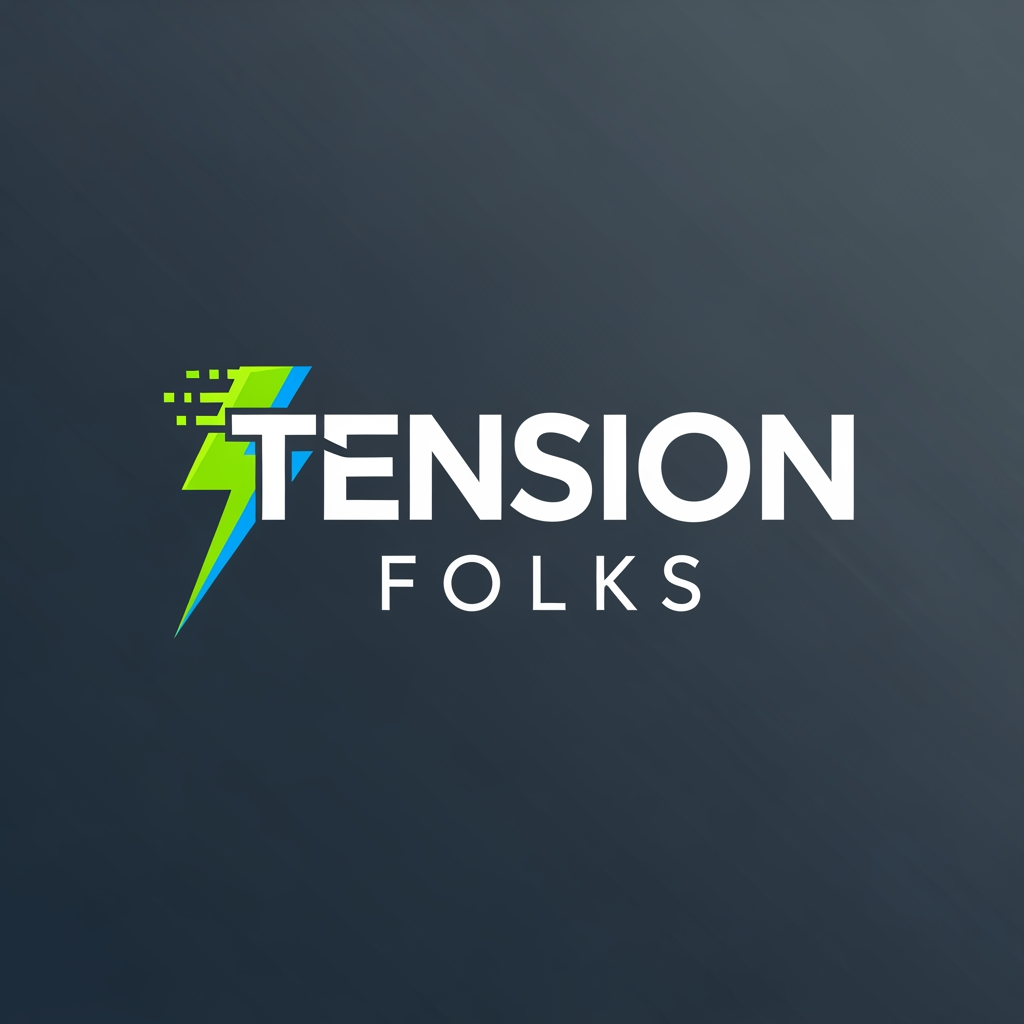 AI Design for I want a logo , for , TENSION FOLKS .Its a digital amrketing agenccy