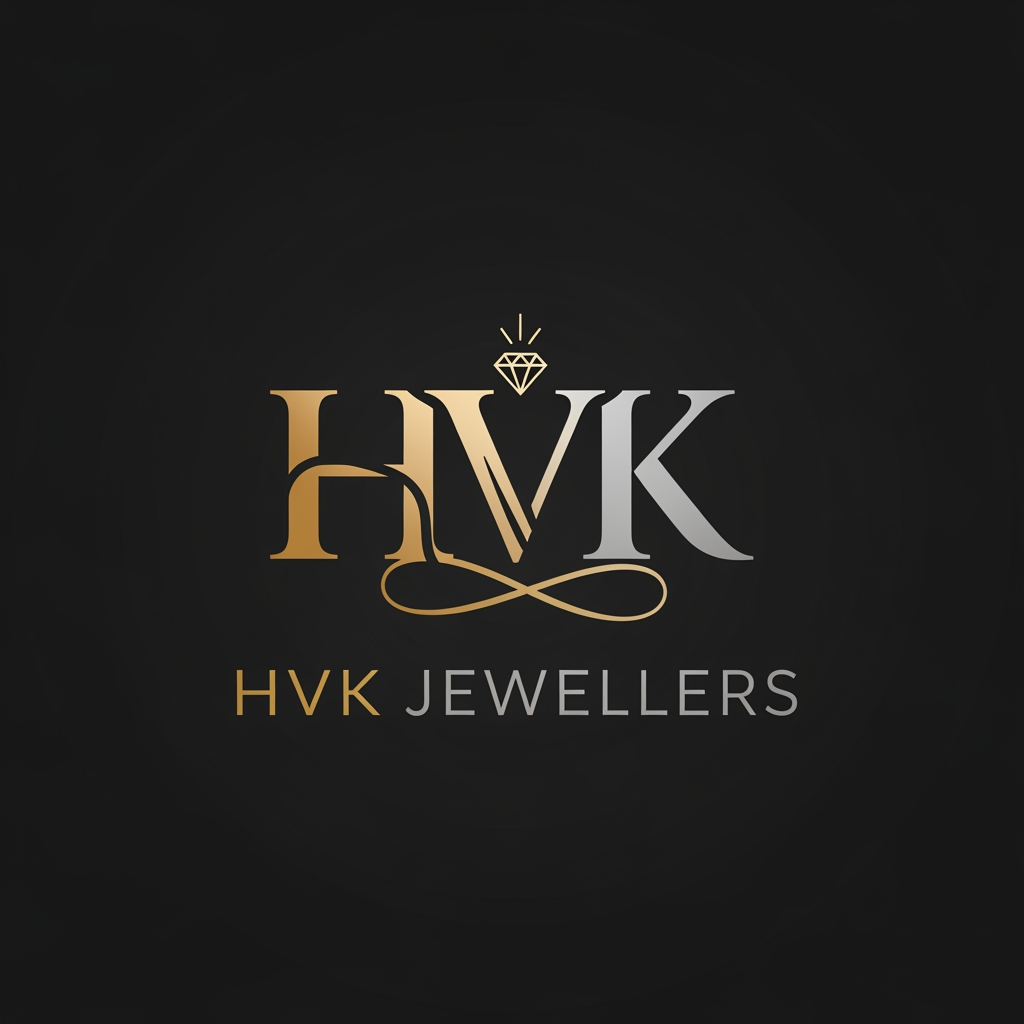 AI Design for CREATE A LOGO NAMED HVK JEWELLERS