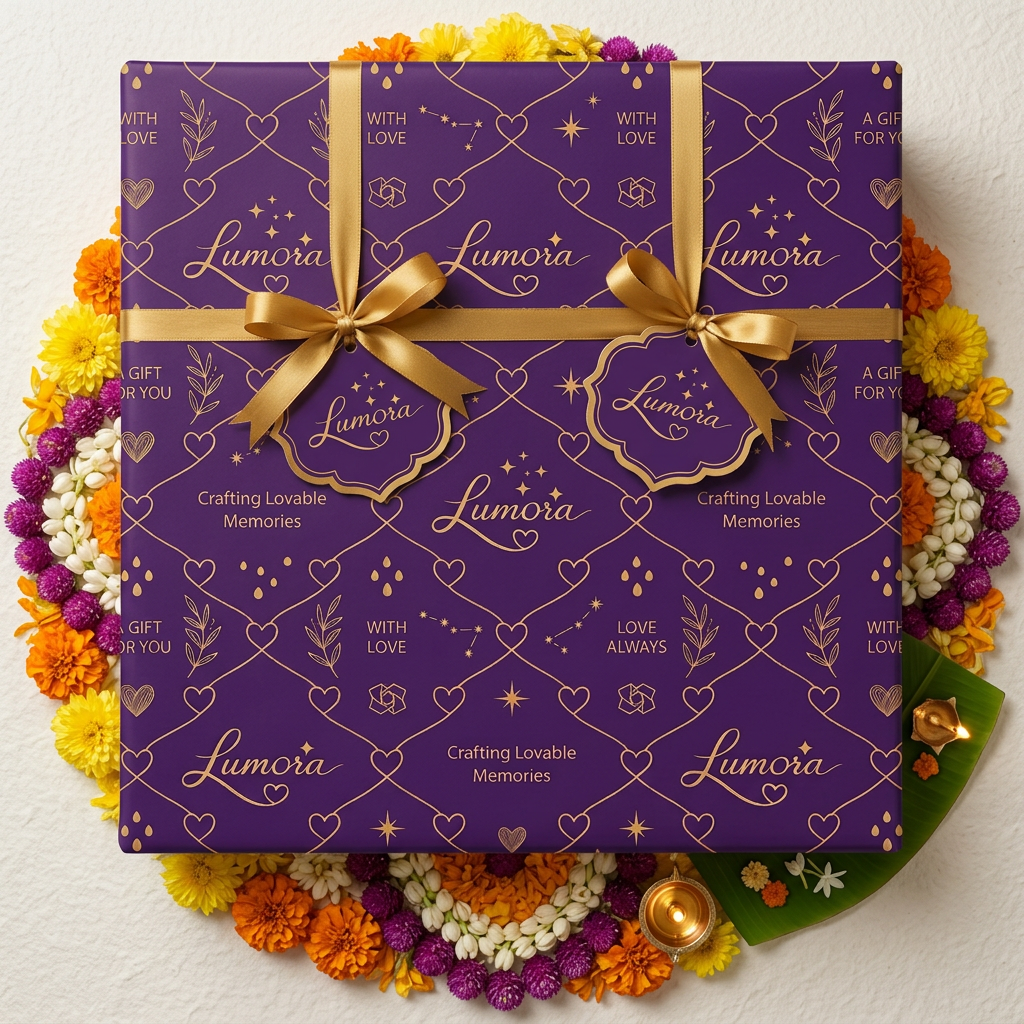 AI Design for create onam celebration gift with the logo