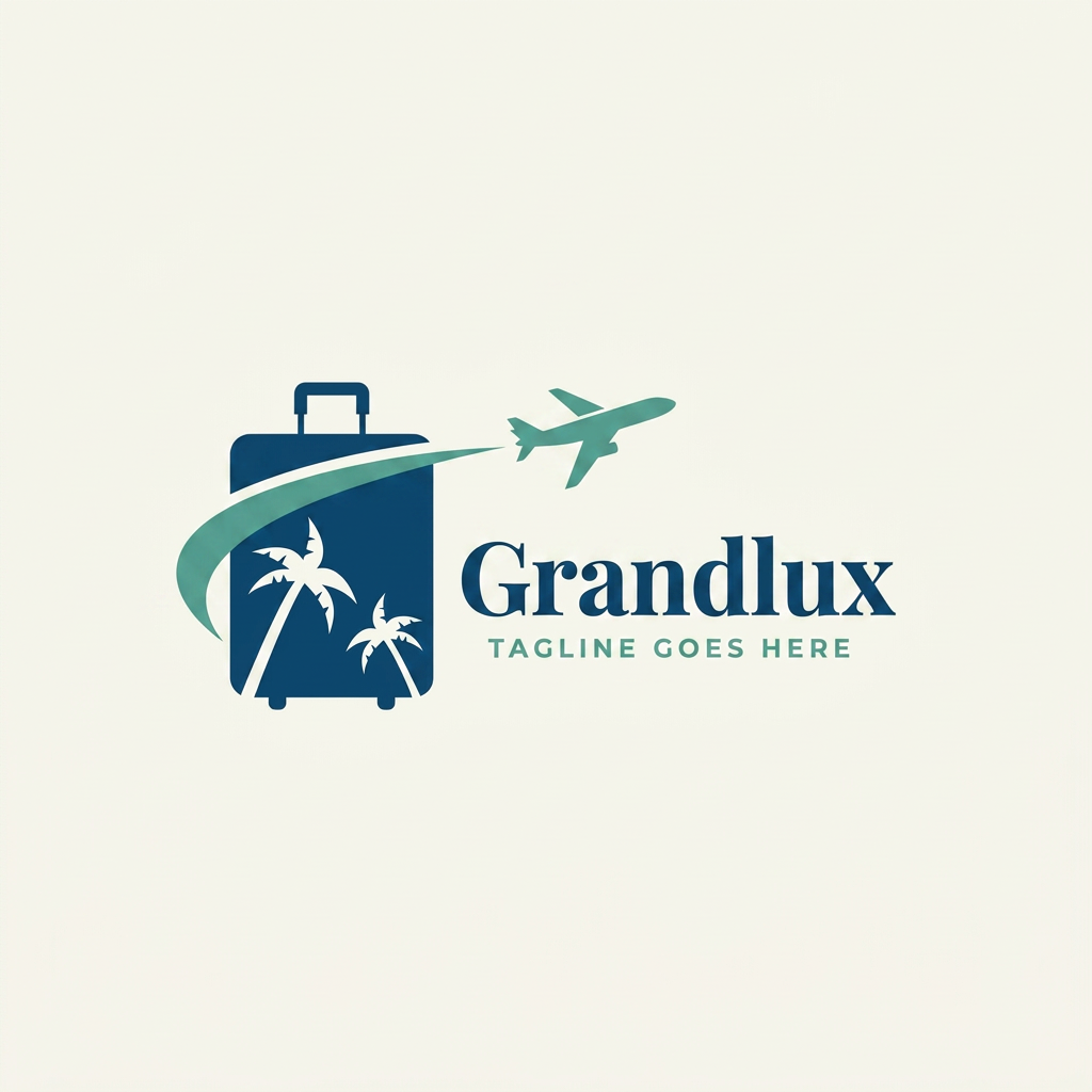 change the name to Grandlux make the logo more professional