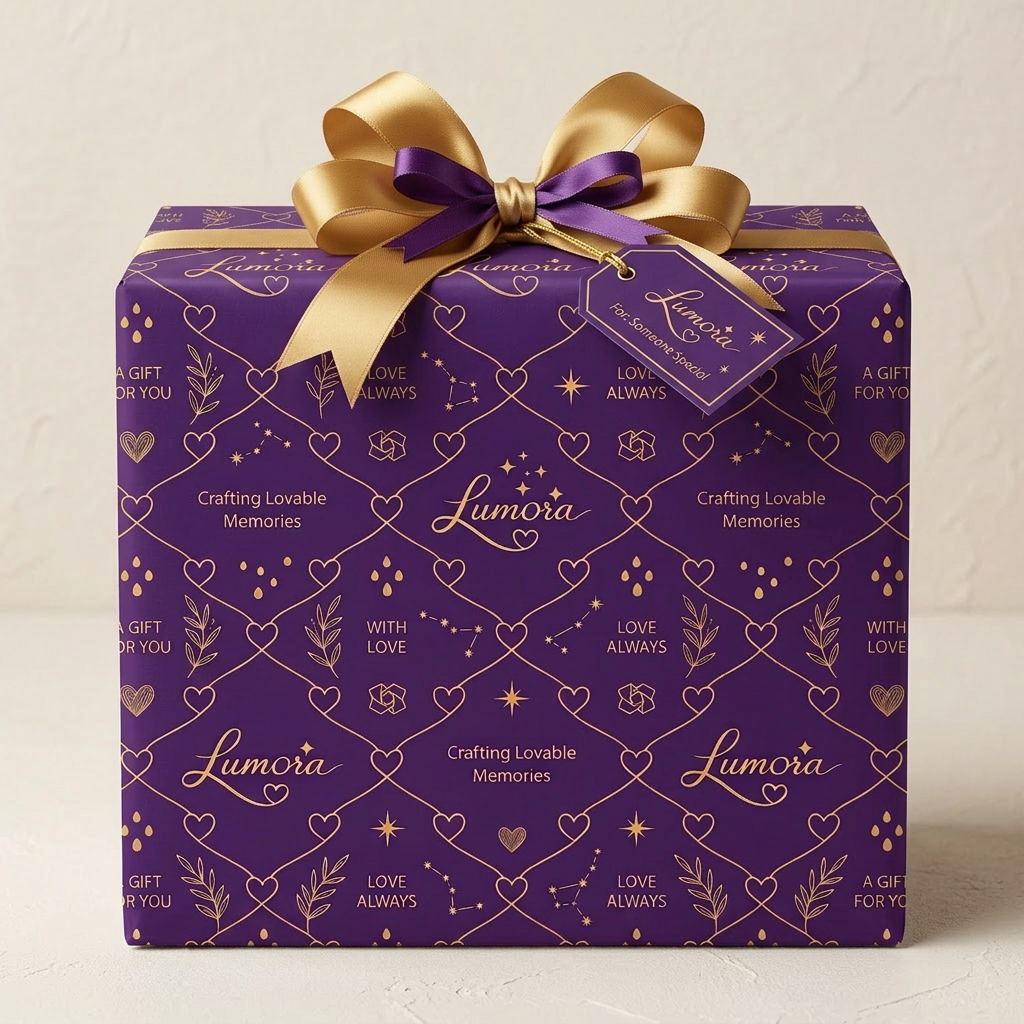 AI Design for show me a gift wrapped with this pattern