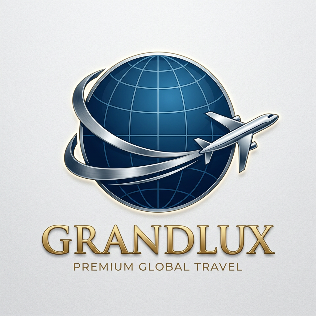 change the name to Grandlux make the logo more professional