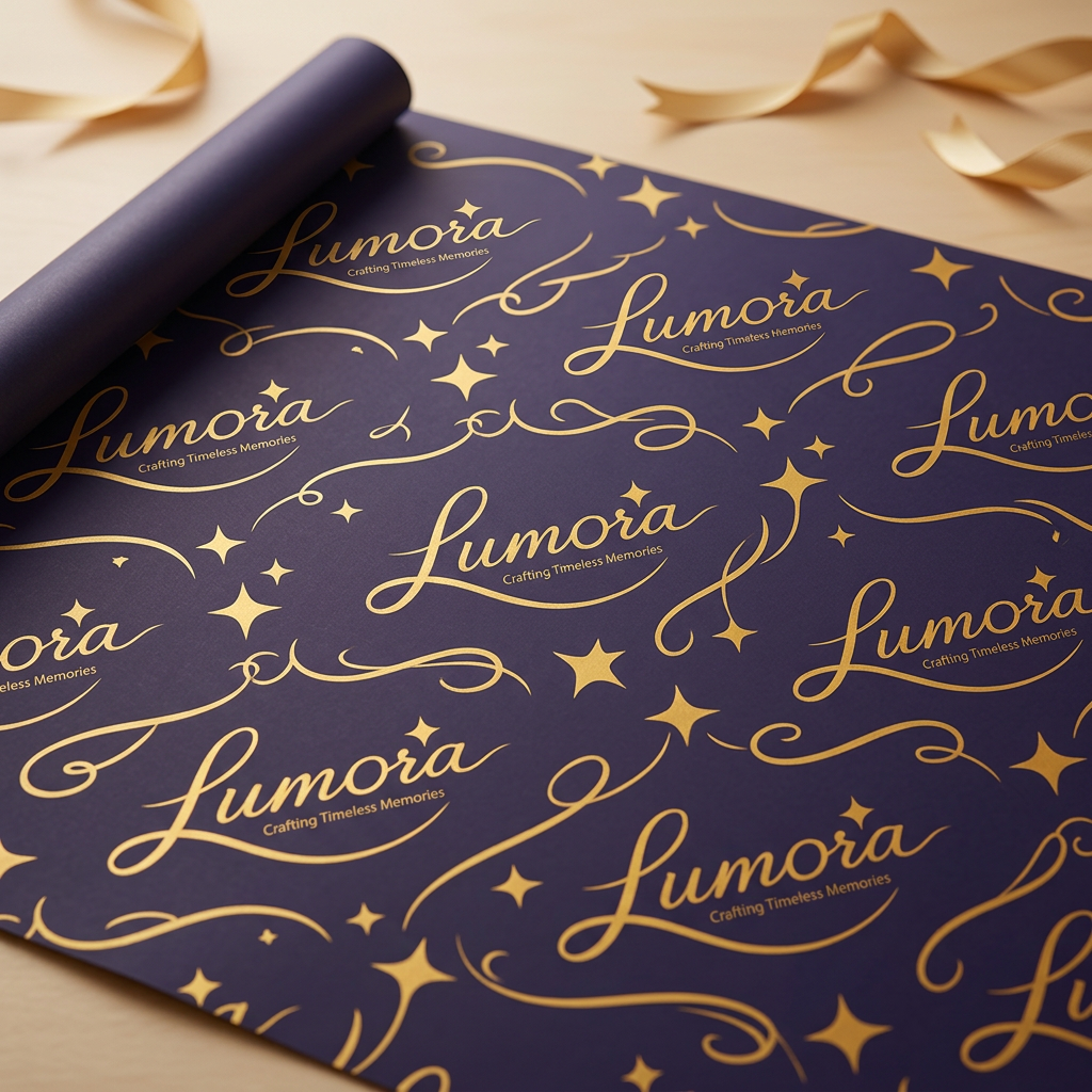 AI Design for use this logo for to make lovable gift wrapper