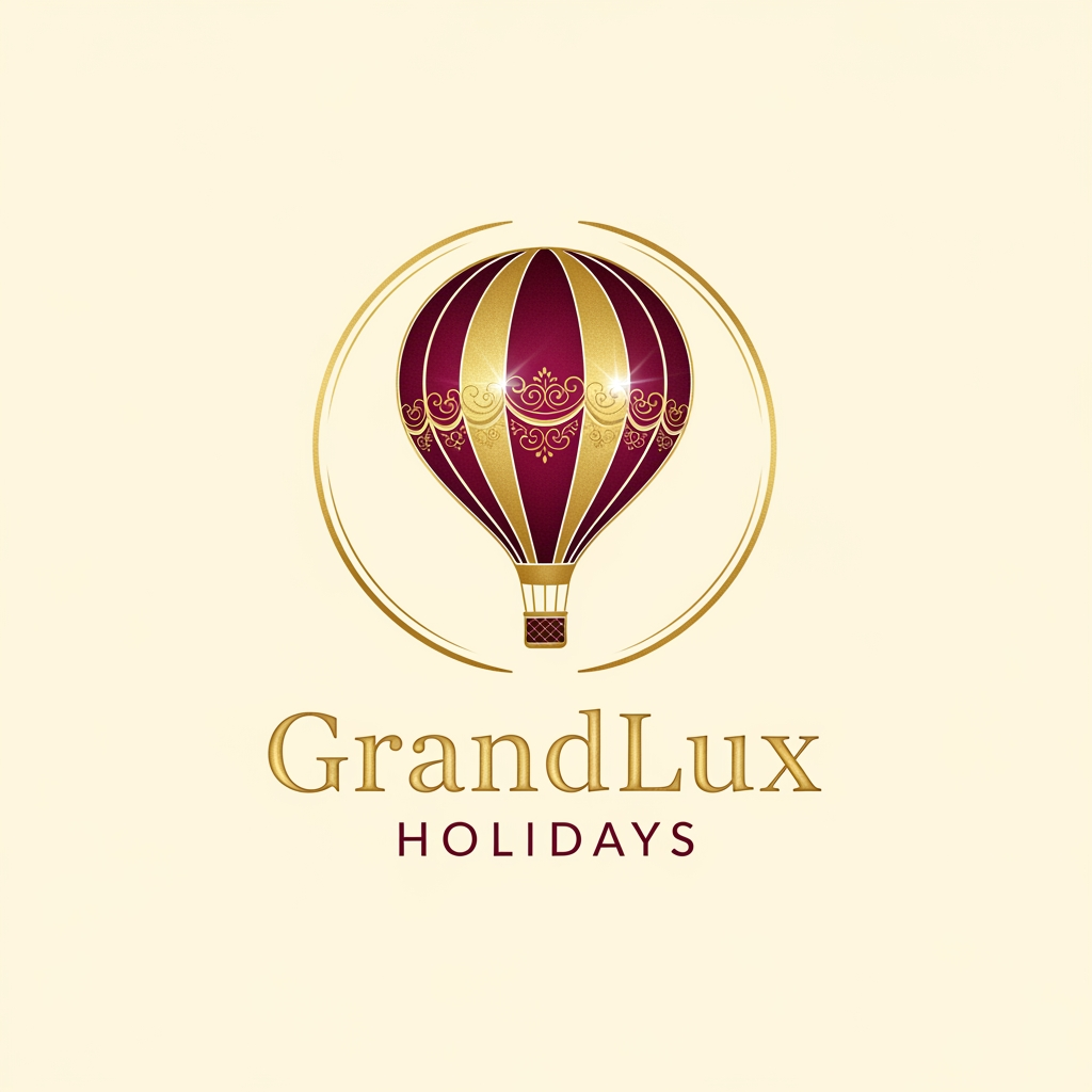 I want a logo for the new brand "GrandLux" HOLIDAYS